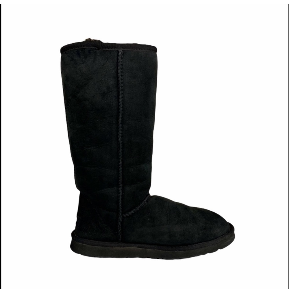 UGG BLACK CLASSIC TALL SHERPA LINED BOOTS- faded in color ❤️ preloved ❤️ - Picture 9 of 15